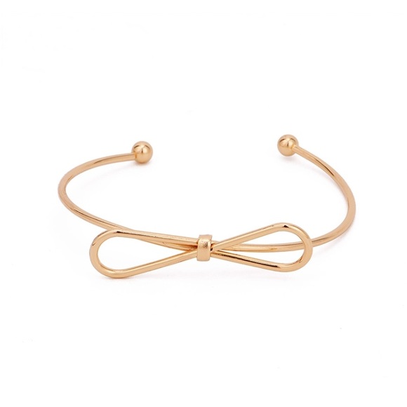 Gold Three Cuff Bracelet Bow Brave Love Set - Picture 4 of 6